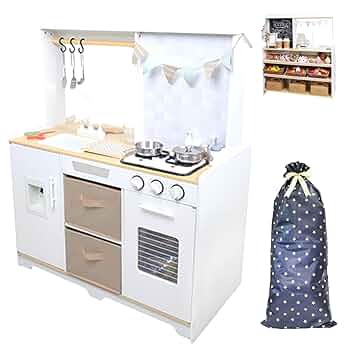 Amazon | [Rocotto] ままごと キッチン リバーシブル 木製